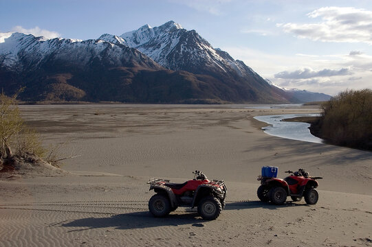 Alaska Glacial Wash and ATVs