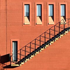 Stairs on the Red Wall