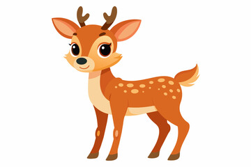 deer cartoon vector illustration