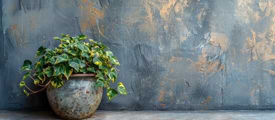 Potted Plant Against Wall