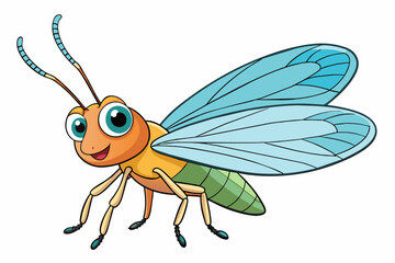 earwig insect cartoon vector illustration