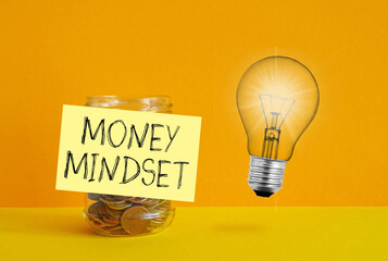 Money mindset is shown using the text