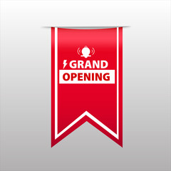 red flat web banner for grand opening sale banner and design 