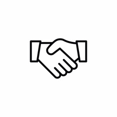 hand shaking greeting gesture icon