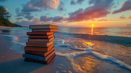 books on the beach