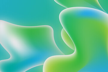 Abstract Green and Blue Gradient 3d Background
