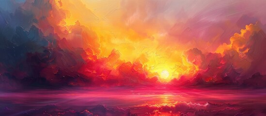 Majestic Sunset Painting