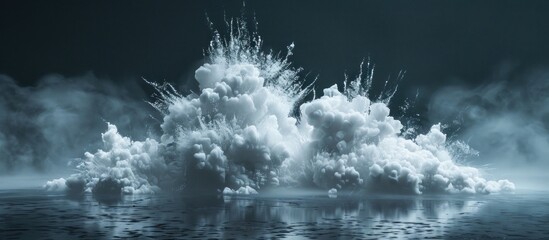 Group of Clouds Hovering Above Water
