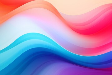 Vibrant Abstract Color Waves Background