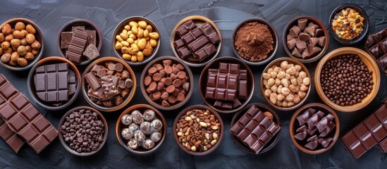 Assorted Chocolate Varieties on Table