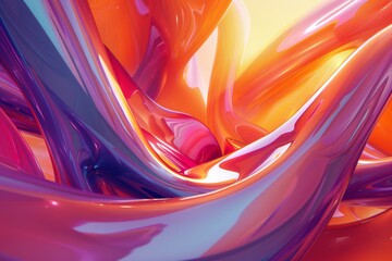 Vibrant Abstract Background with Creative Design Elements Generative AI