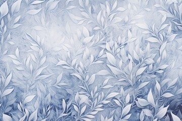 Crisp Winter Frost Gradients Art Print - Frost Pattern Christmas Decor