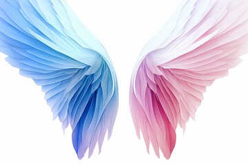 Ethereal Fairy Wing Gradients: Fashion Concept in Spectral Wing Gradient Style