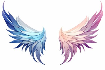 Ethereal Fairy Wing Gradients: Mystical Retro Design Delight