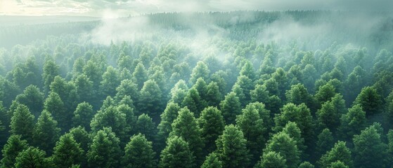 Envision reforestation efforts worldwide, with trees acting as carbon sinks to offset emissions.