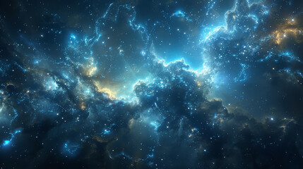 Fototapeta na wymiar Ethereal Cinematic Cosmos Unveiling Sophisticated Universes