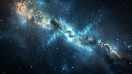 Obraz premium Ethereal Cinematic Cosmos Unveiling Sophisticated Universes