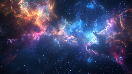 Fototapeta premium Ethereal Cinematic Cosmos Unveiling Sophisticated Universes