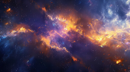 Fototapeta na wymiar Ethereal Cinematic Cosmos Unveiling Sophisticated Universes