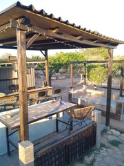 Garden Bar Seating Area Construction