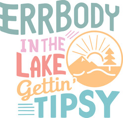 Summer Lake, Summer Svg typography t-shirt design, Hand drawn lettering phrase, Greeting cards, templates, mugs, templates, brochures, posters, labels, stickers, eps 10.