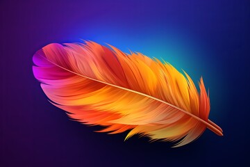 Majestic Eagle Feather Gradients: Nature-Themed Educational App Interface