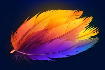 Eagle Feather Gradients: Majestic Nature Educational Interface