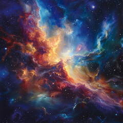 Obraz premium Nebulous Realms Exploring the Mysteries of the Universe
