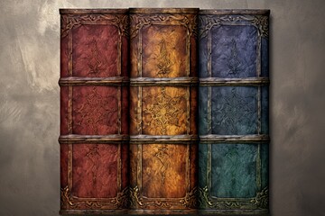 Medieval Stained Parchment Gradients Antique Book Cover Digital Texture - Noble Heritage
