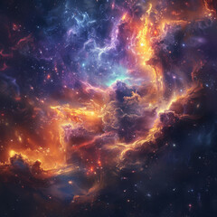 Fototapeta premium Nebulous Realms Exploring the Mysteries of the Universe