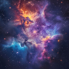 Obraz na płótnie Canvas Nebulous Realms Exploring the Mysteries of the Universe