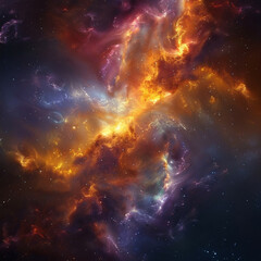 Naklejka premium Nebulous Realms Exploring the Mysteries of the Universe