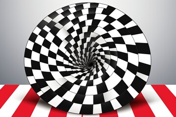 Optical Illusion Spiral Gradients Brain Teaser Puzzle Book Cover Challenge