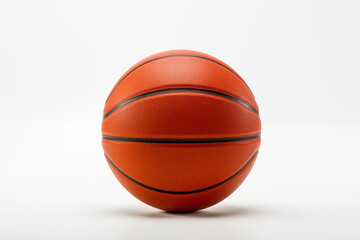 Basketball ball on white background. Basketball related topics. Basketball game. Basketball league. NBA. Image for graphic designer.