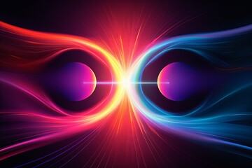 Pulsating Energy Field Gradients Animated Social Media Ad: Vibrant Digital Marketing Display
