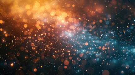 Fototapeta premium Astronomical object in the midnight sky, a blurry galaxy with countless stars