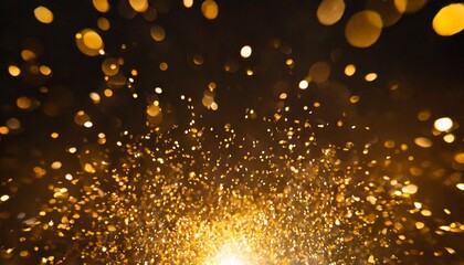 light background falling night gold luxury magic particle glitter gold spark confetti background...
