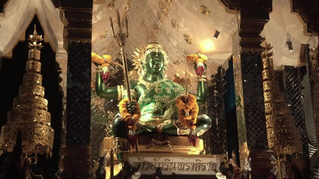 Indra Hindu god statue, Phra Indra Shrine, Sakka god