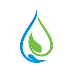 water nature logo vector icon illustration