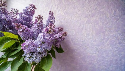 light purple lilac delicate soft lavender background with vintage wallpaper ornament on the wall copy space blank