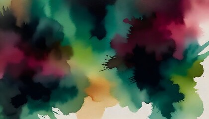 Abstract Watercolor Artwork Background Painting Digital Graphic Minimalistic Banner Design