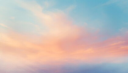 Naklejka na ściany i meble simple pastel orange blue pastel sunset gradient blurred background for colorful pastel design