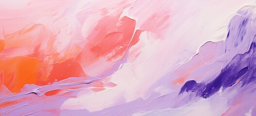 Fototapeta na wymiar Abstract Colorful Paint Strokes on Canvas
