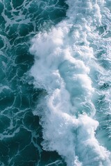 Turquoise Ocean Waves Crashing