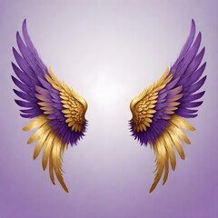 Obraz premium Beautiful Angel Wings Backdrop Digital Art Graphic Artwork Photography Background Design