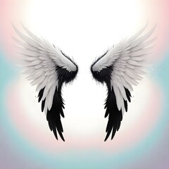 Beautiful Angel Wings Backdrop Digital Art Graphic Artwork Photography Background Design