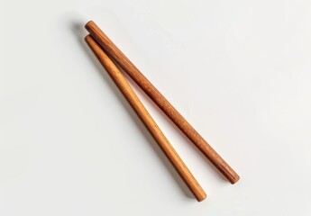 Obraz premium Wooden chopsticks on a white background