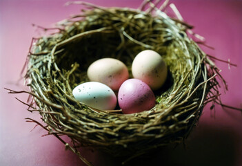'cute background nest deep bird dark pink easter eggs Food Money Concept White Finance Success Farm Chicken Agriculture Future Idea Holiday Investment Bank Growth Egg CurrencyBackground Food Easter'