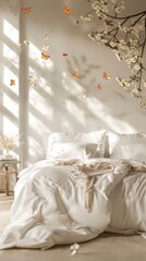 Bed chandelier furniture cushion.