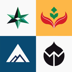 Minimalist logo design templates pack